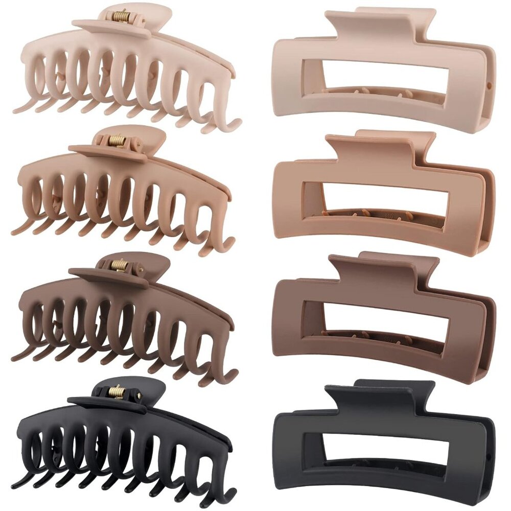 Hair Clips for Women 4.3 Inch Large Hair Claw Clips for Women Thin Thick Curly H